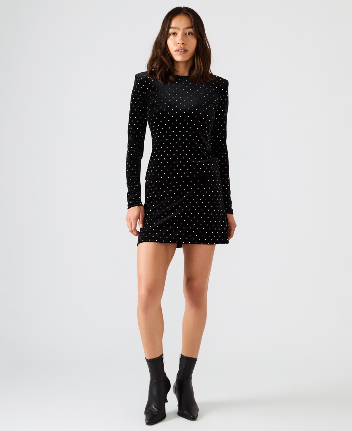 Steve Madden Women’s Cindi A-Line Mini Skirt – Black