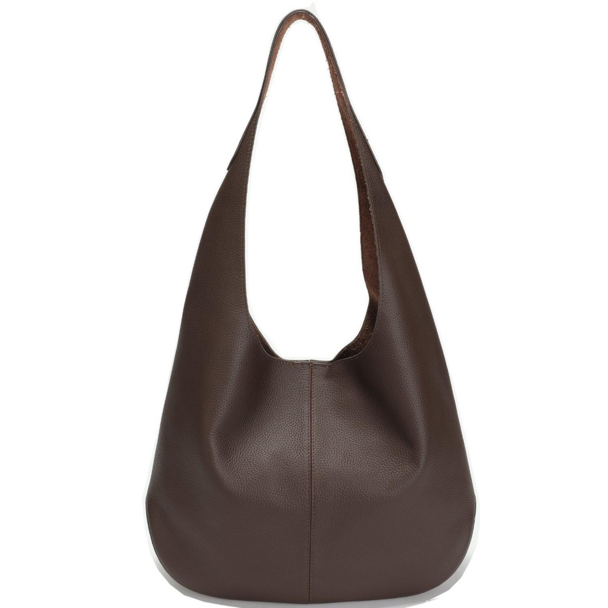 Susu Arc Leather Crescent Hobo Bag Soft Pebbled Shoulder Bag Casual Slouchy Handbag – Chocolate brown/espresso/coffee Susu Arc Leather Crescent Hobo Bag Soft Pebbled Shoulder Bag Casual Slouchy Handbag – Chocolate brown/espresso/coffee