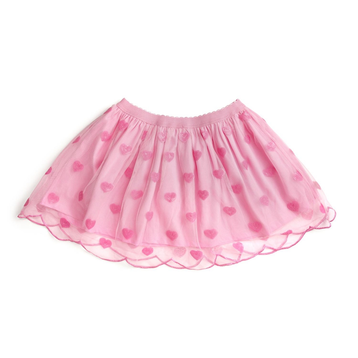 Sweet Wink Little Girls Mini Sequin Hearts Tutu – Pink
