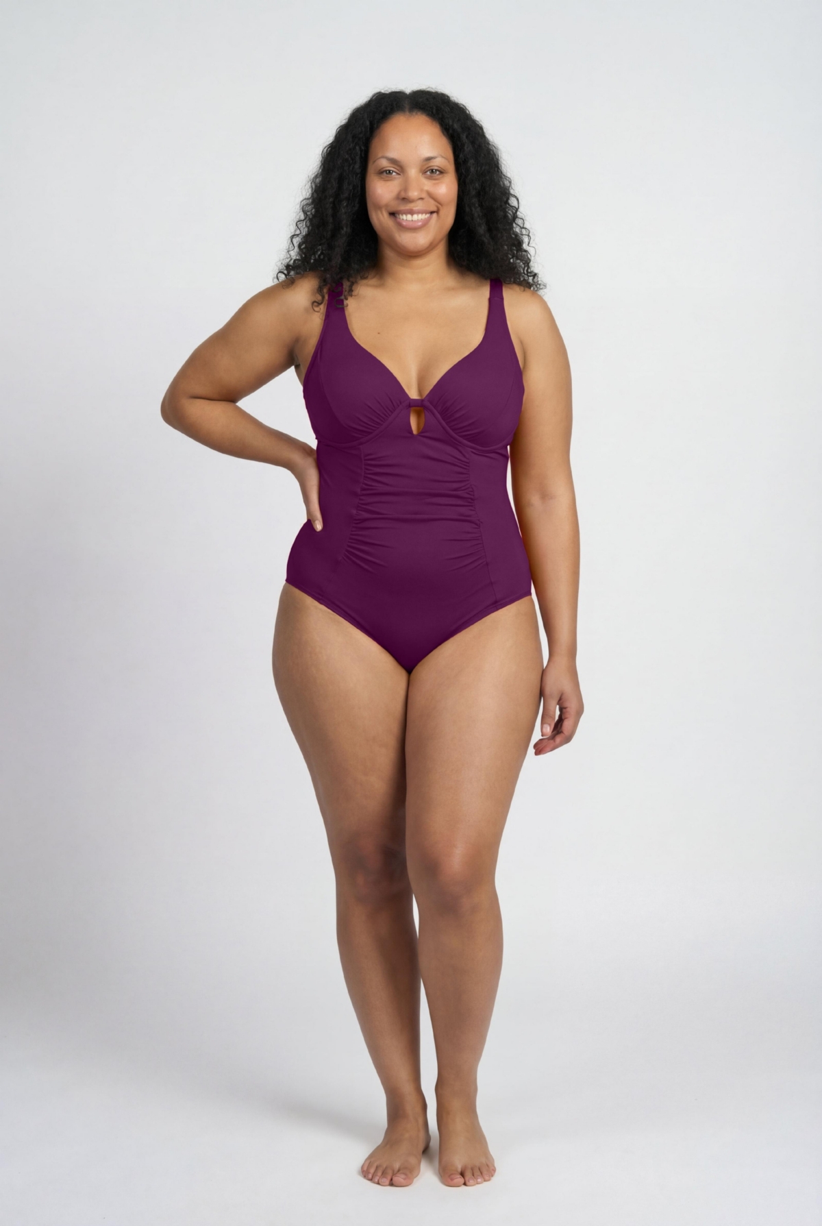 Swimsuits for All Women’s Shirred Underwire One Piece Swimsuit – Spice Swimsuits for All Women’s Shirred Underwire One Piece Swimsuit – Spice