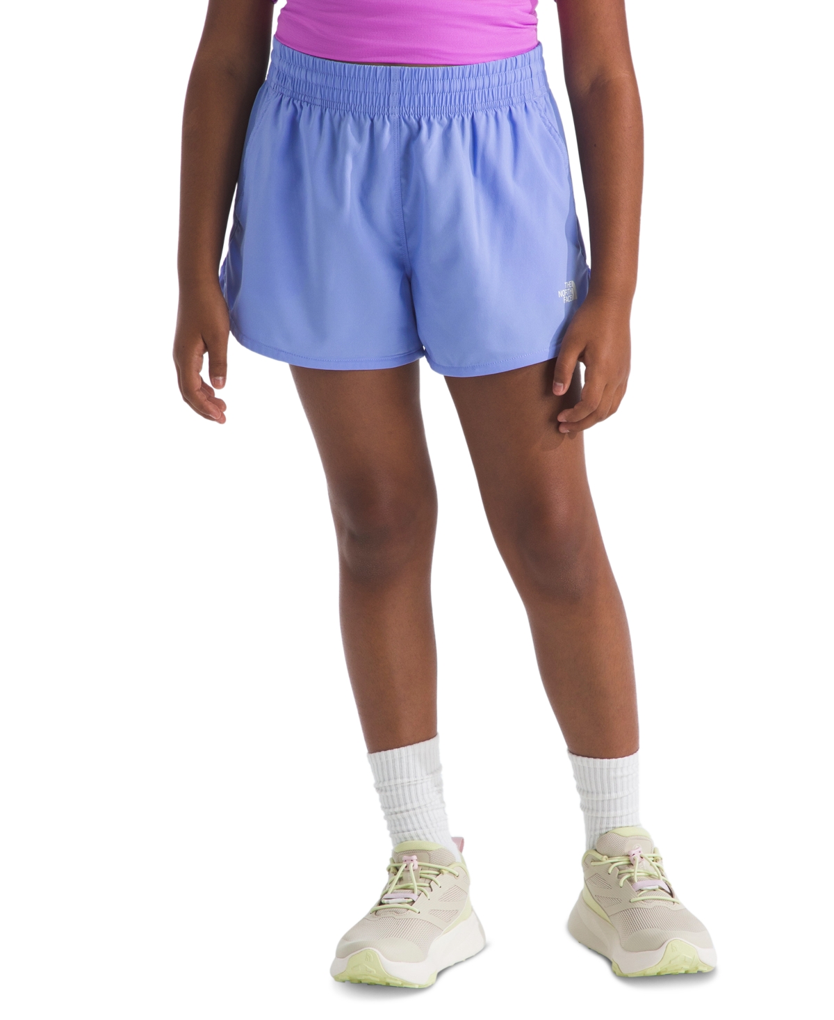 The North Face Girls’ 7-16 Flex Woven Shorts – Perwinkle The North Face Girls’ 7-16 Flex Woven Shorts – Perwinkle