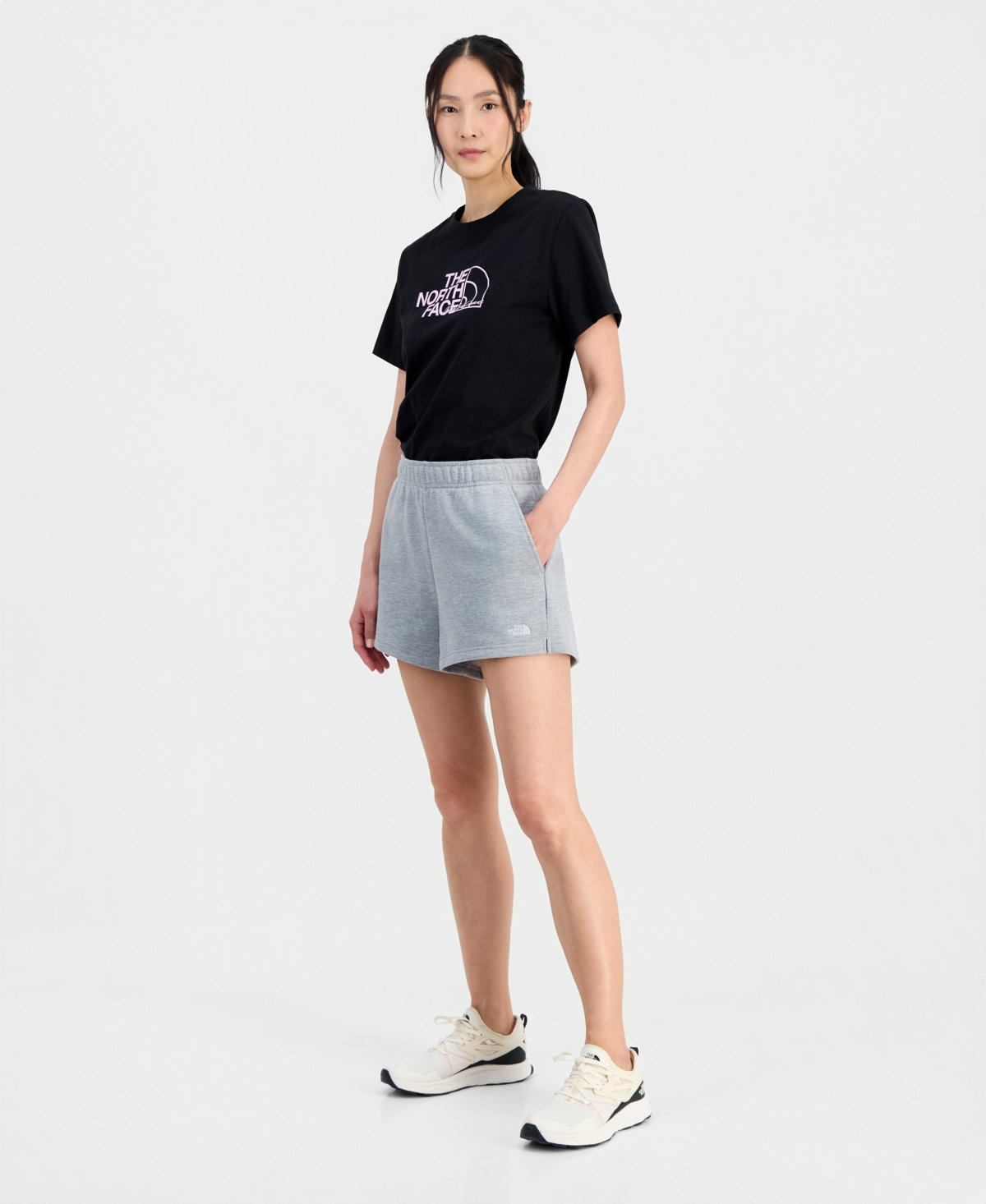 The North Face Women’s Core Half Dome Cotton Shorts – Tnf Pale Grey Heather The North Face Women’s Core Half Dome Cotton Shorts – Tnf Pale Grey Heather