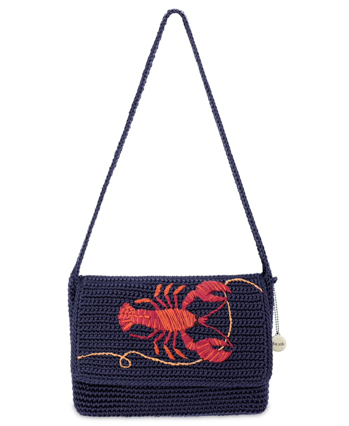 The Sak Marlow Hand-Crocheted Small Shoulder Handbag – Lobster Blue The Sak Marlow Hand-Crocheted Small Shoulder Handbag – Lobster Blue