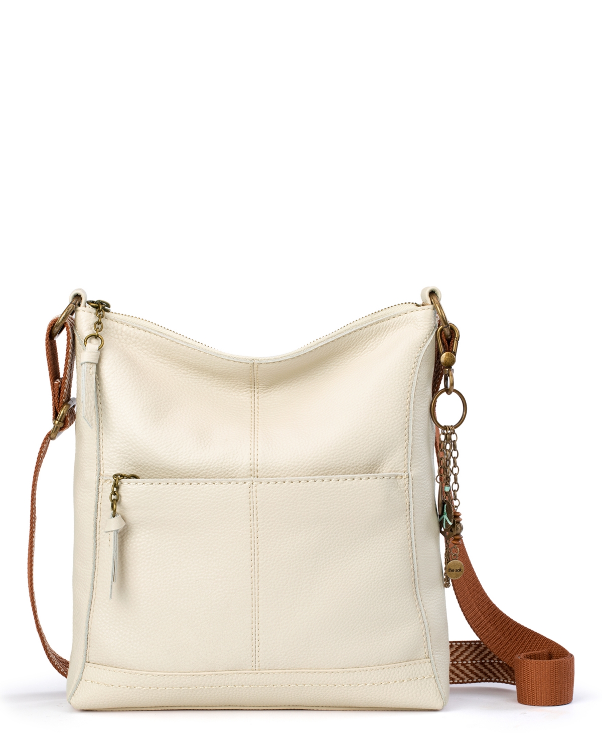 The Sak Women’s Lucia Leather Crossbody Bag – Stone The Sak Women’s Lucia Leather Crossbody Bag – Stone