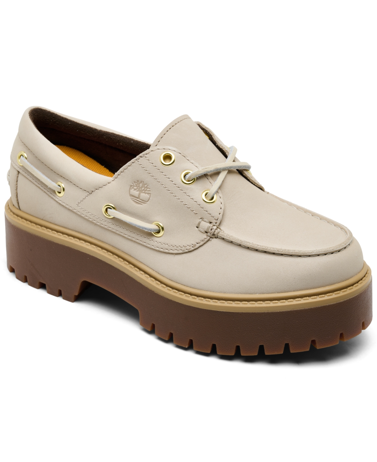 Timberland Women’s Stone Street Platform Boat Shoes from Finish Line – Taupe Timberland Women’s Stone Street Platform Boat Shoes from Finish Line – Taupe