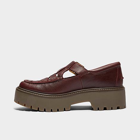 Timberland Women’s Stone Street Platform Buckle Casual Shoes in Burgundy Full-Grain Size: 5.5 Timberland Women’s Stone Street Platform Buckle Casual Shoes in Burgundy Full-Grain Size: 5.5
