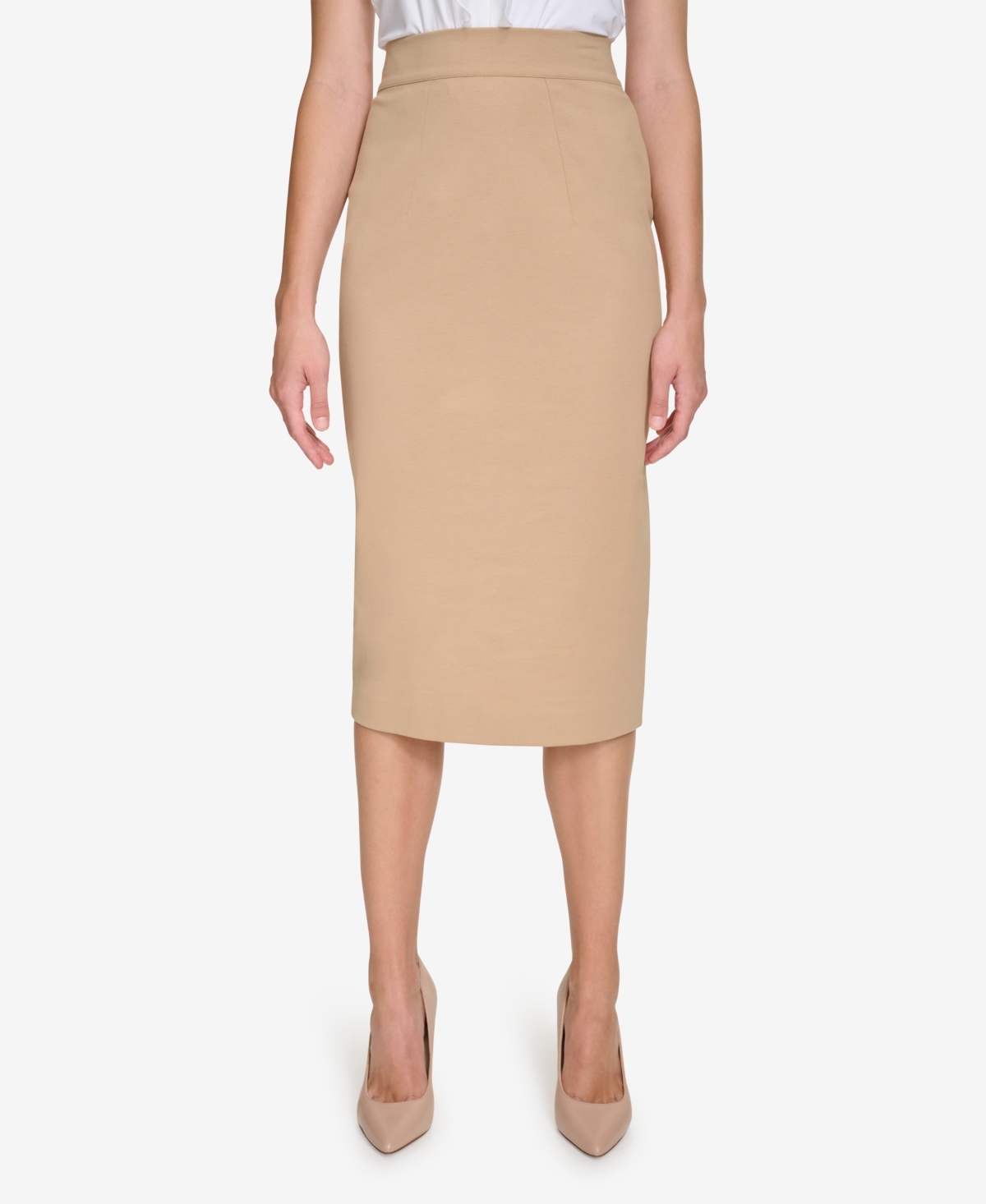 Tommy Hilfiger Women’s Ponte Pencil Midi Skirt – Tigers Eye Tommy Hilfiger Women’s Ponte Pencil Midi Skirt – Tigers Eye
