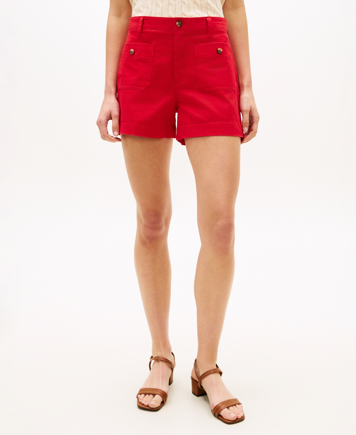 Tommy Hilfiger Women’s Twill Patch Pocket Shorts – Primary Red Tommy Hilfiger Women’s Twill Patch Pocket Shorts – Primary Red