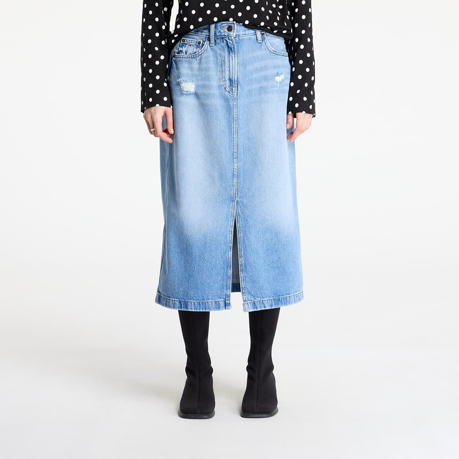 Tommy Jeans Claire Midi Skirt Denim 26 Tommy Jeans Claire Midi Skirt Denim 26