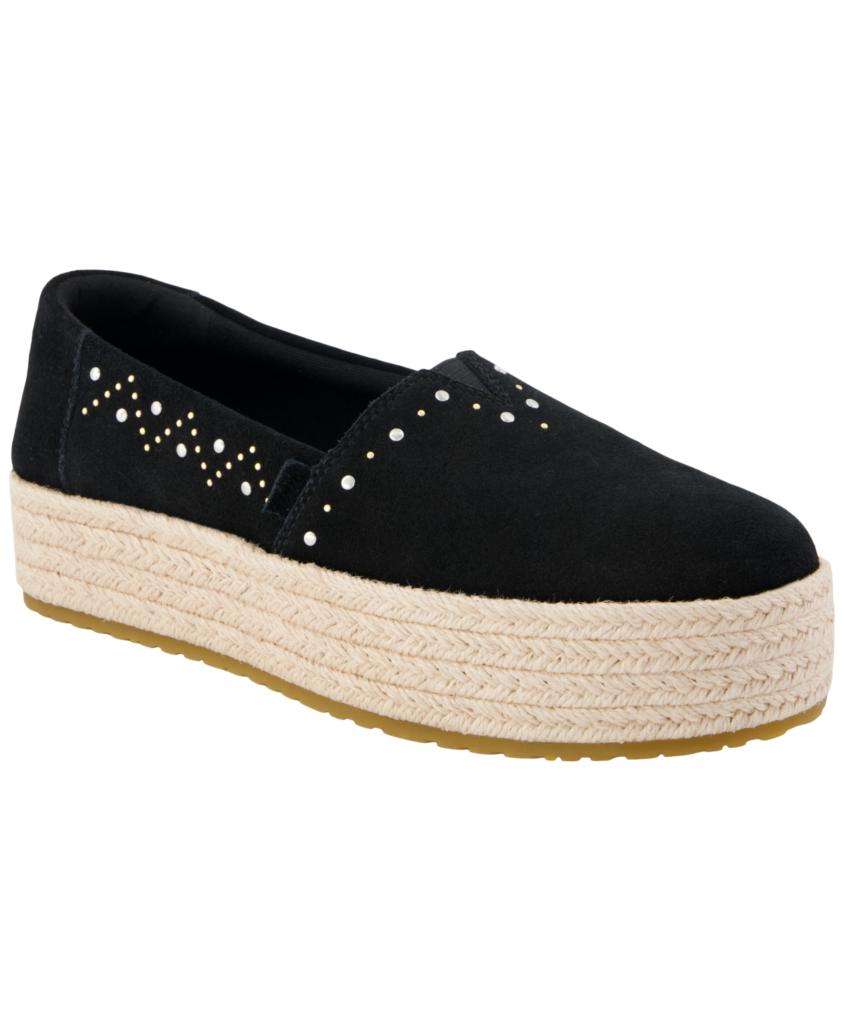 Toms Women’s Valencia Platform Espadrille Slip-On Shoes – Black Toms Women’s Valencia Platform Espadrille Slip-On Shoes – Black