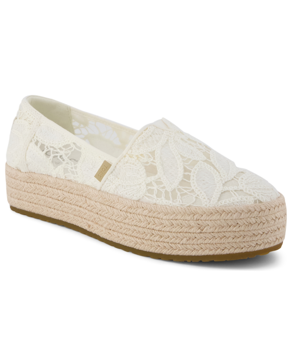 Toms Women’s Valencia Platform Espadrille Slip-On Shoes – Natural Toms Women’s Valencia Platform Espadrille Slip-On Shoes – Natural