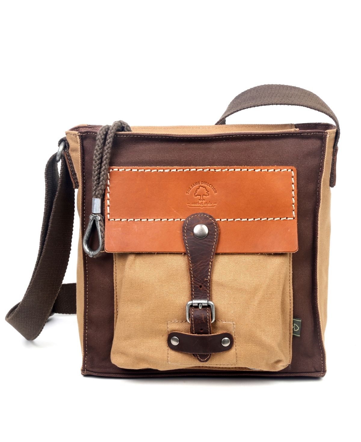 Tsd Brand Hidden Woods Canvas Crossbody Bag – Khaki Tsd Brand Hidden Woods Canvas Crossbody Bag – Khaki