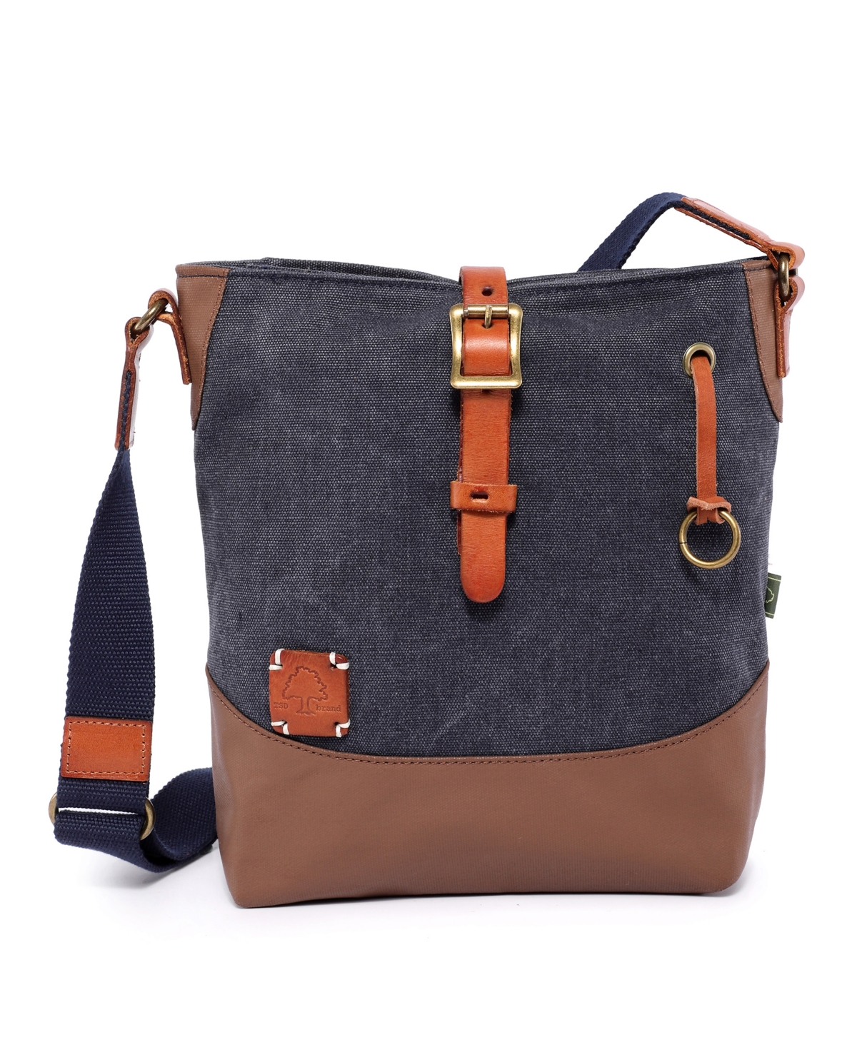Tsd Brand Redwood Canvas Crossbody Bag – Navy