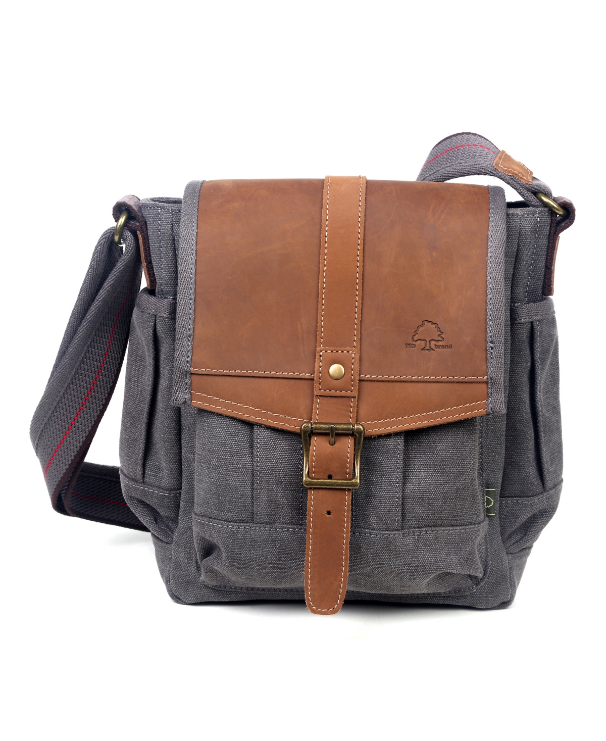 Tsd Brand Turtle Ridge Canvas Crossbody Bag – Gray Tsd Brand Turtle Ridge Canvas Crossbody Bag – Gray