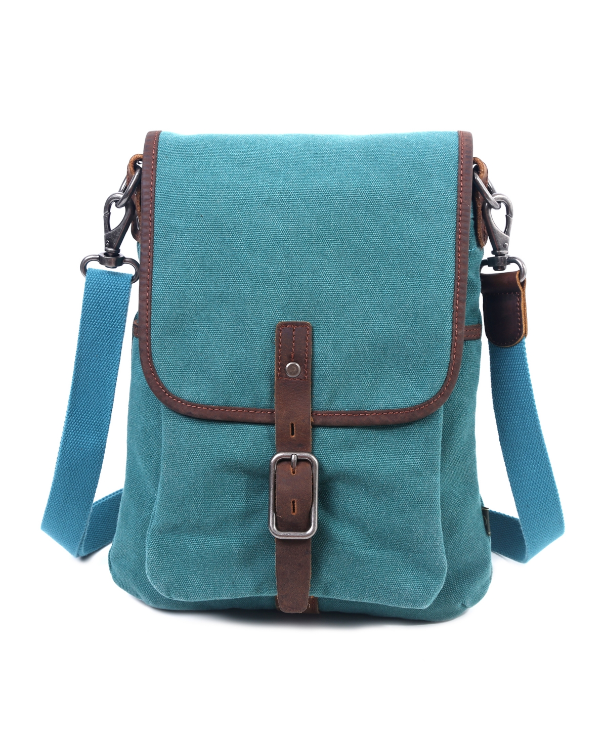 Tsd Brand Valley Vista Canvas Crossbody Bag – Aqua