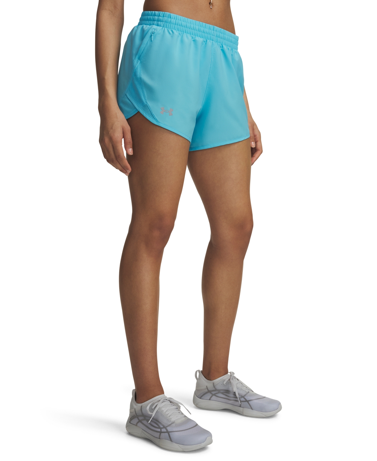 Under Armour Women’s Fly By Mesh-Panel Running Shorts – Fresco Blue