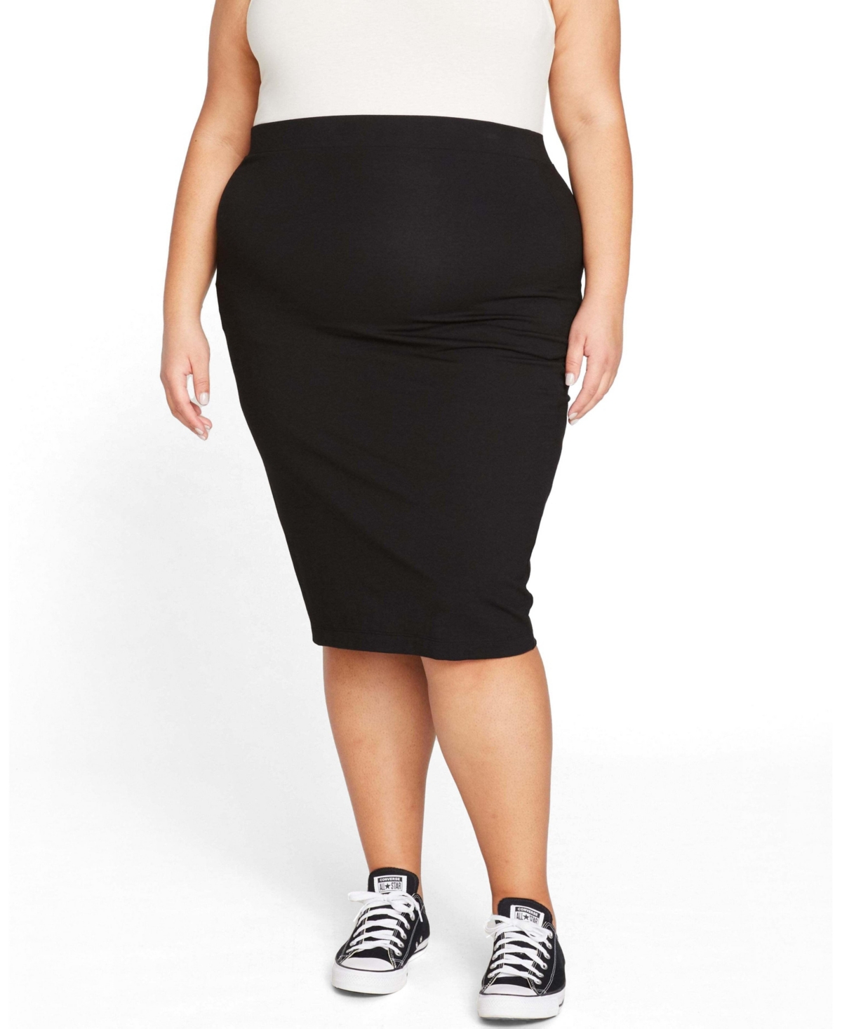 Universal Standard Women’s Plus Size Danube Jersey Skirt – Black Universal Standard Women’s Plus Size Danube Jersey Skirt – Black