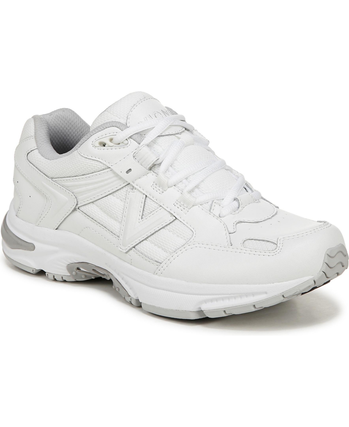 Vionic Womens 23Walk 2.0 Walking Shoes – White leather