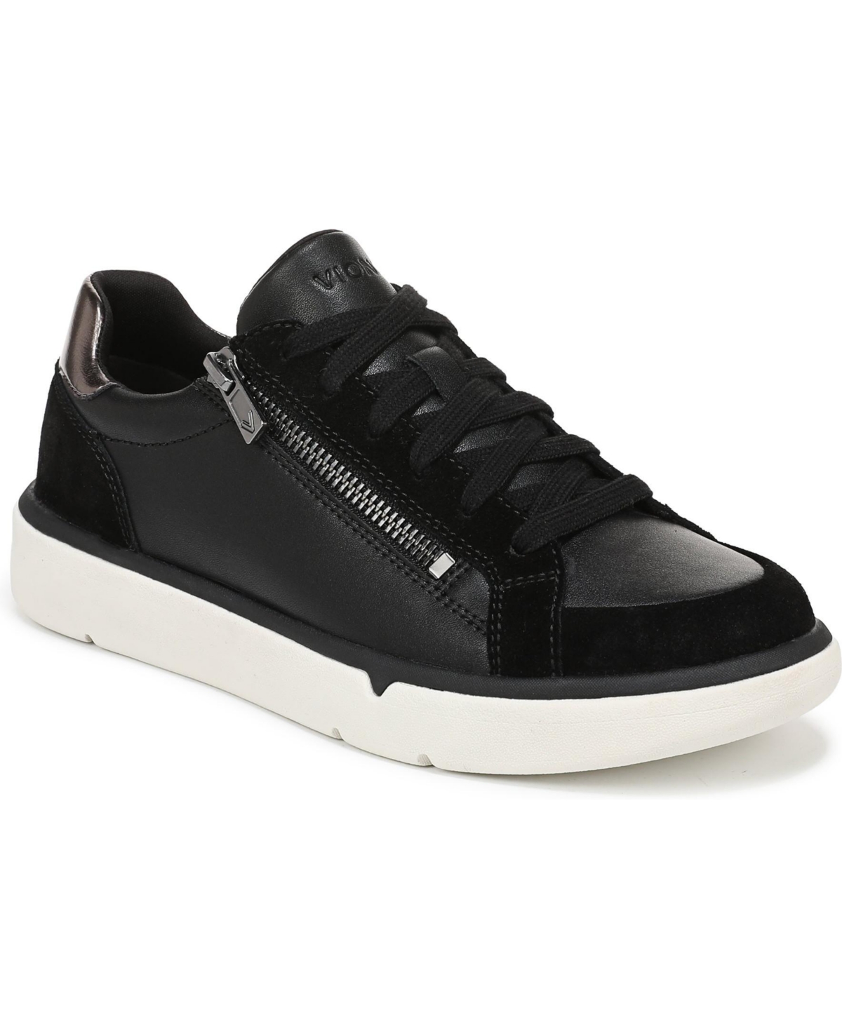 Vionic Womens City Walk Axs Walking Shoes – Black leather