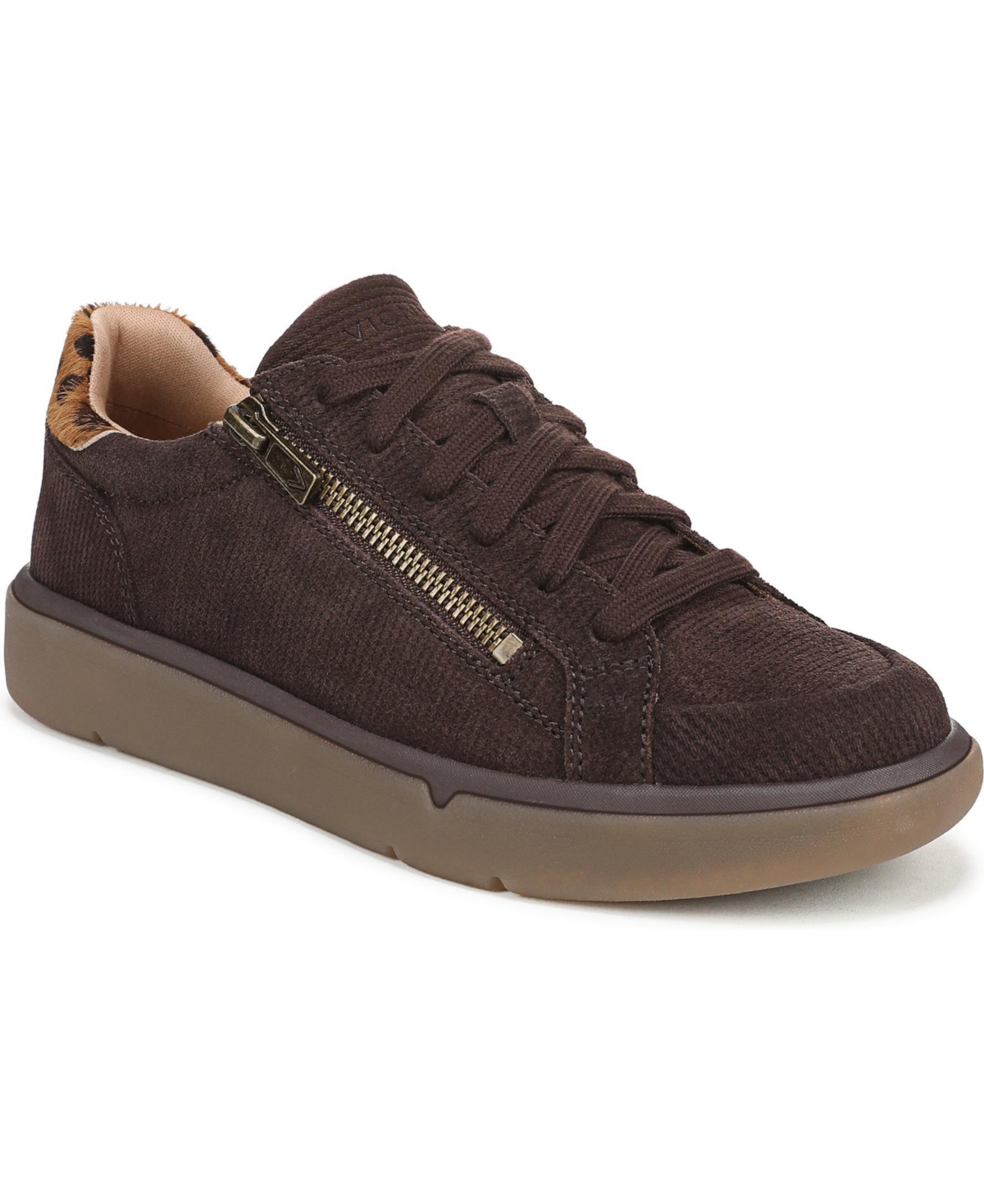 Vionic Womens City Walk Axs Walking Shoes – Chocolate ganache suede