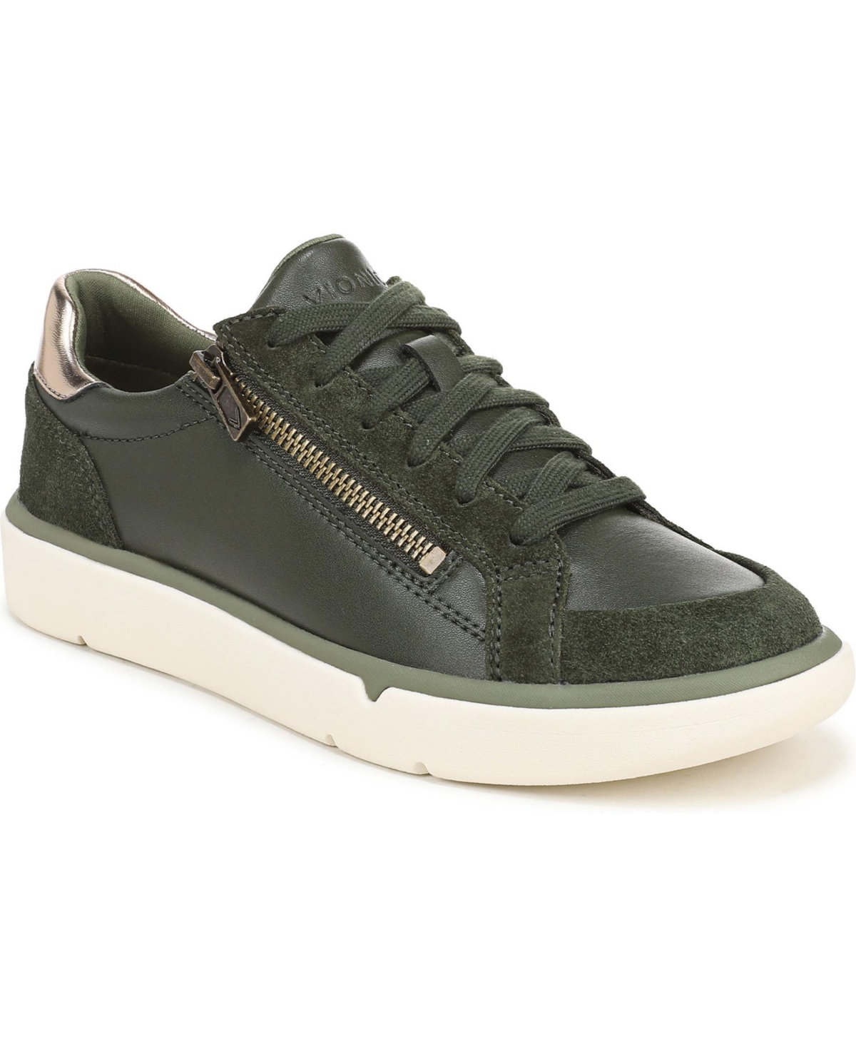 Vionic Womens City Walk Axs Walking Shoes – Olive moss leather Vionic Womens City Walk Axs Walking Shoes – Olive moss leather