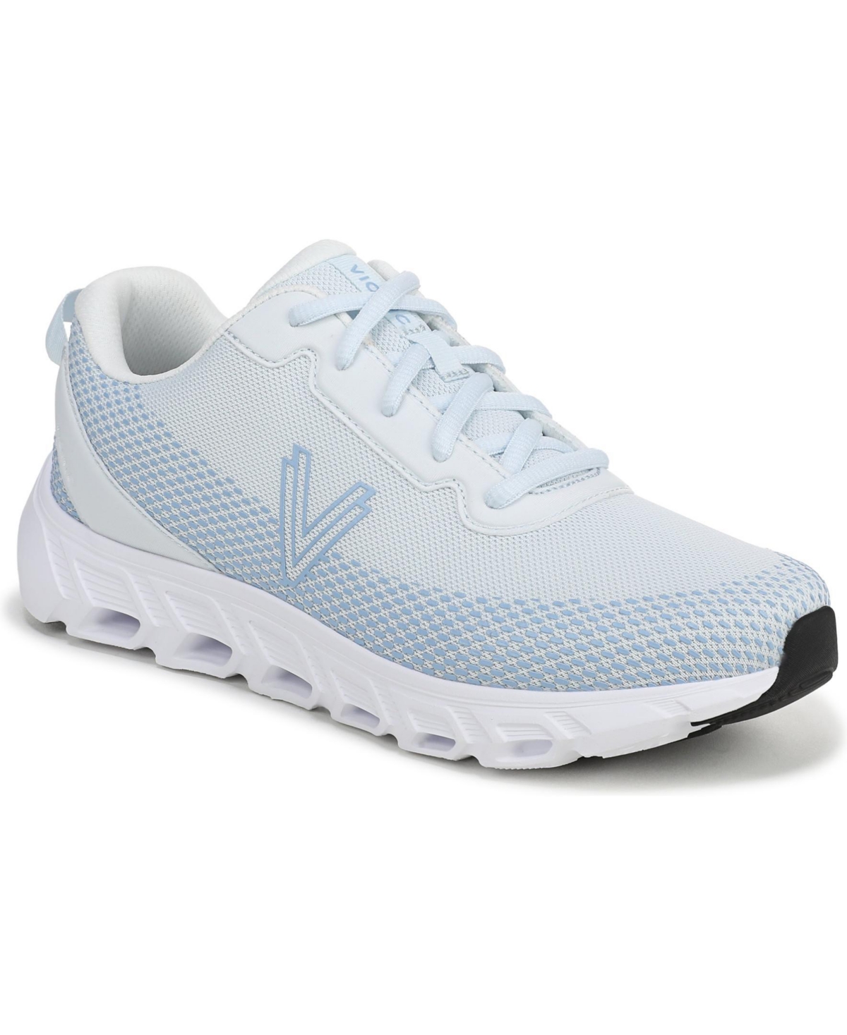 Vionic Women’s Priscilla Walking Shoes – Ice blue faux leather and mesh Vionic Women’s Priscilla Walking Shoes – Ice blue faux leather and mesh