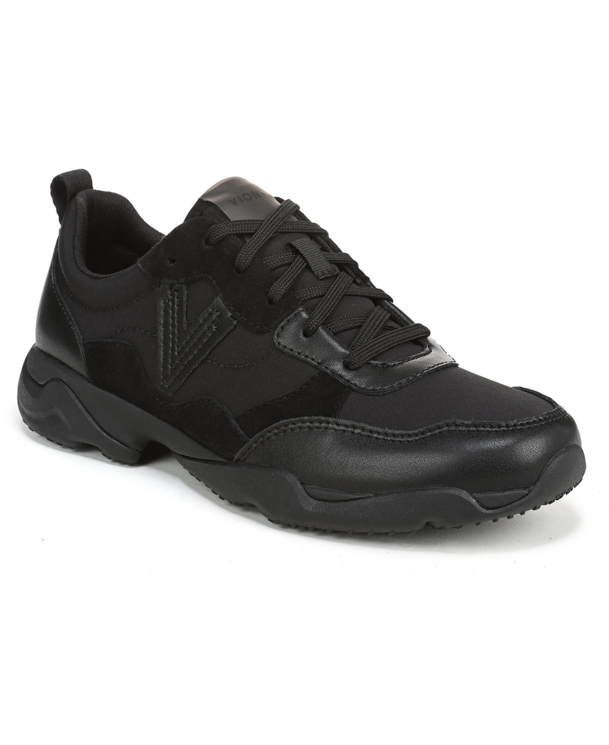 Vionic Women’s Walk Slim Glide Walking Shoes – Black nylon leather Vionic Women’s Walk Slim Glide Walking Shoes – Black nylon leather