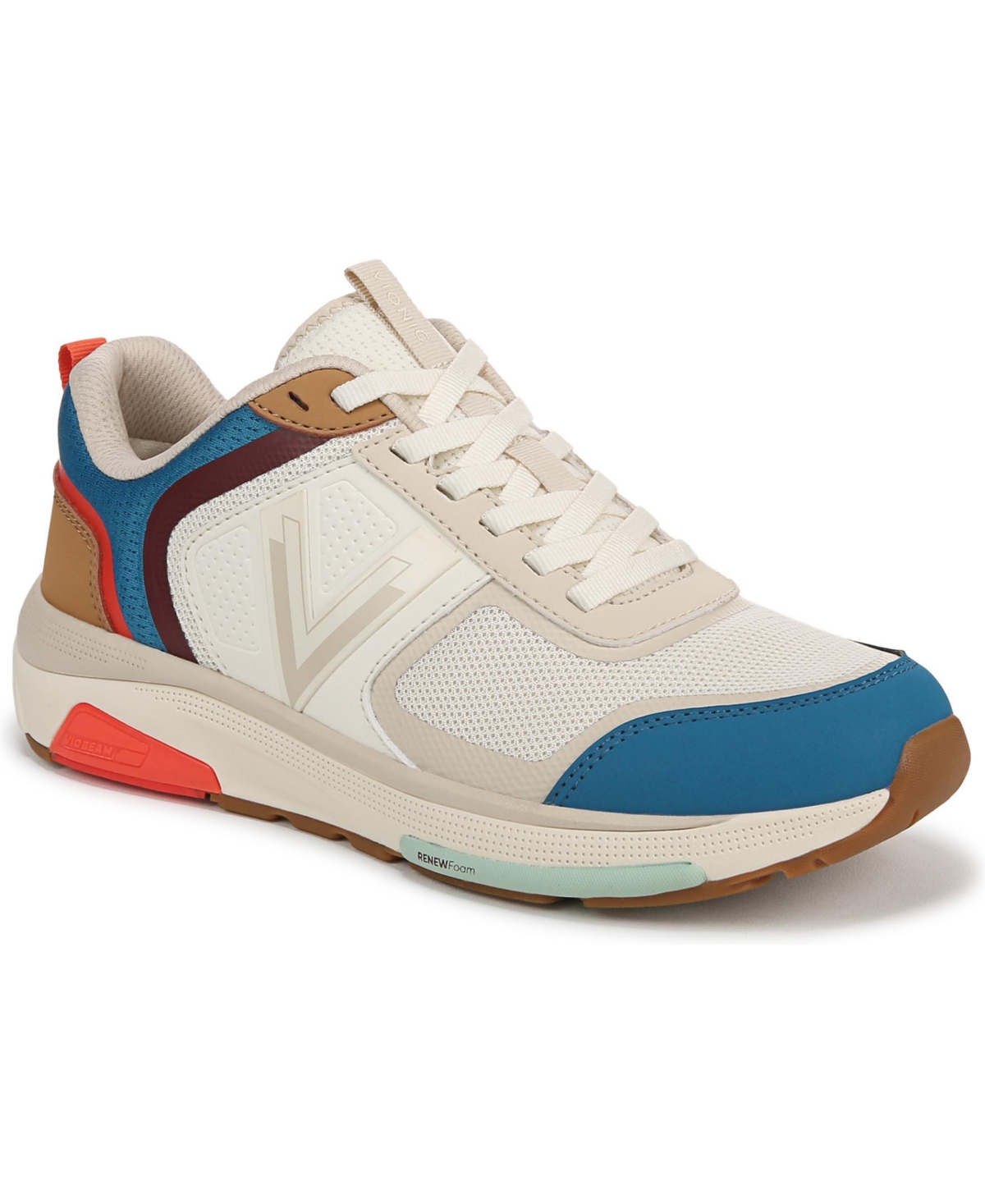 Vionic Womens Walk Strider 001 Walking Shoes – Ivory multi mesh