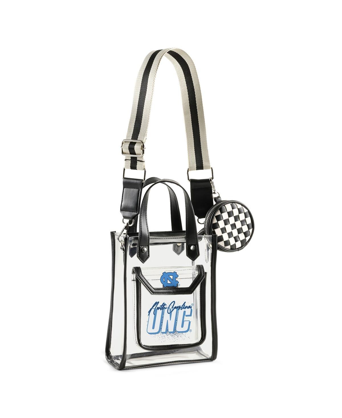 Wear by Erin Andrews North Carolina Tar Heels Clear Stadium Coin Pouch with Crossbody Purse Wear by Erin Andrews North Carolina Tar Heels Clear Stadium Coin Pouch with Crossbody Purse