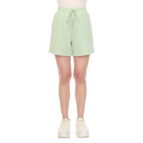 White Mark Womens Mid Rise Pull-On Short, Small, Green White Mark Womens Mid Rise Pull-On Short, Small, Green