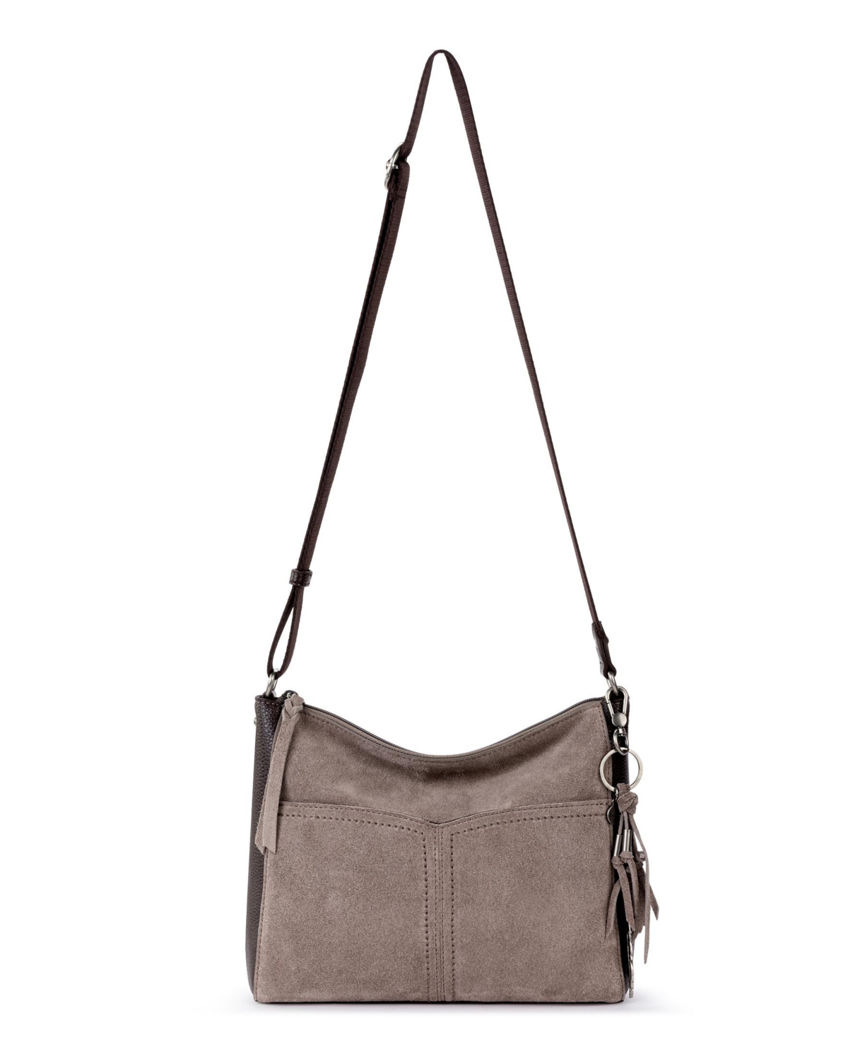Women’s Alameda Leather Crossbody – Mushroom Suede