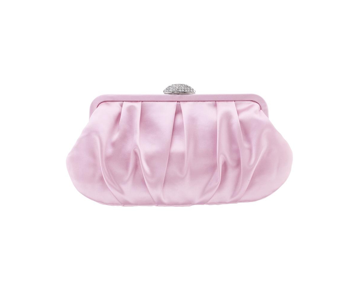 Women’s Classic Satin Clutch – Rose Mist