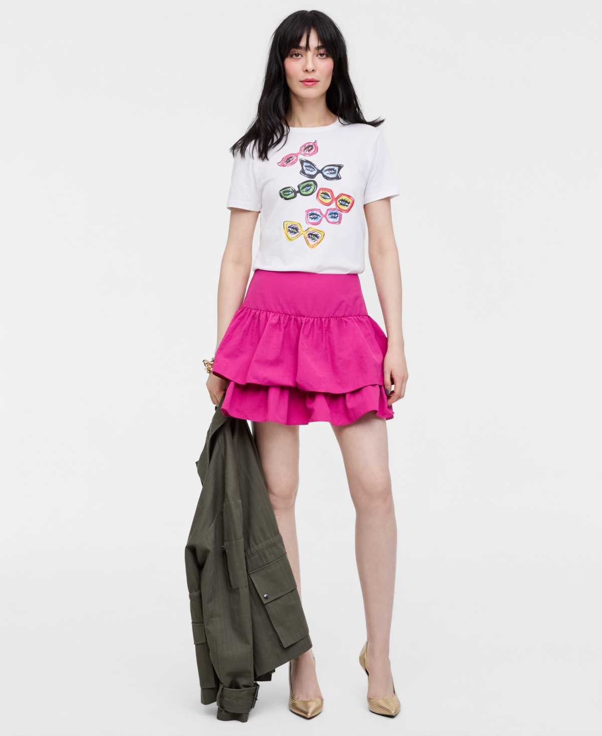 Women’s Flared Mini Skort, Macy’s Exclusive- Molly Rogers Capsule Collection – Fuchsia Red Women’s Flared Mini Skort, Macy’s Exclusive- Molly Rogers Capsule Collection – Fuchsia Red