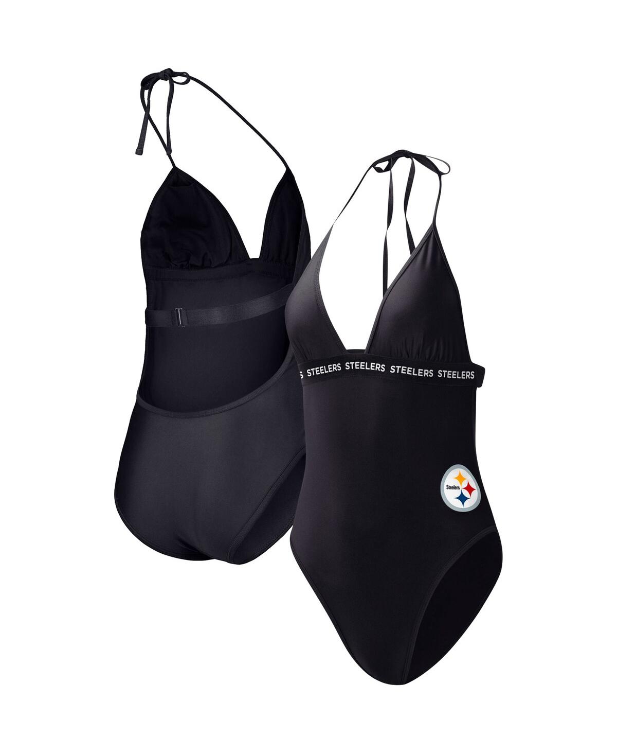 Women’s G-iii 4Her by Carl Banks Black Pittsburgh Steelers Full Count One-Piece Swimsuit – Black Women’s G-iii 4Her by Carl Banks Black Pittsburgh Steelers Full Count One-Piece Swimsuit – Black
