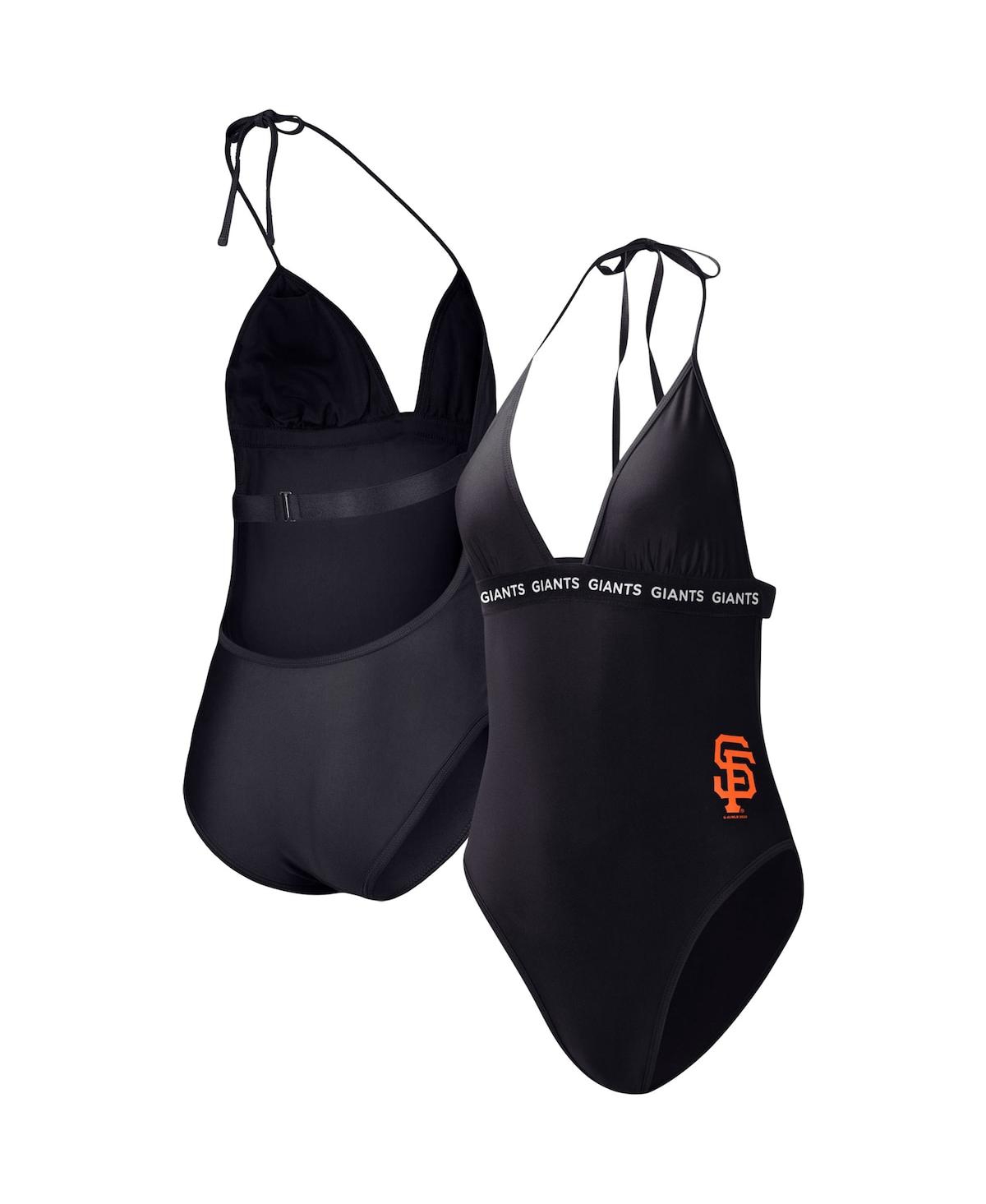 Women’s G-iii 4Her by Carl Banks Black San Francisco Giants Full Count One-Piece Swimsuit – Black Women’s G-iii 4Her by Carl Banks Black San Francisco Giants Full Count One-Piece Swimsuit – Black