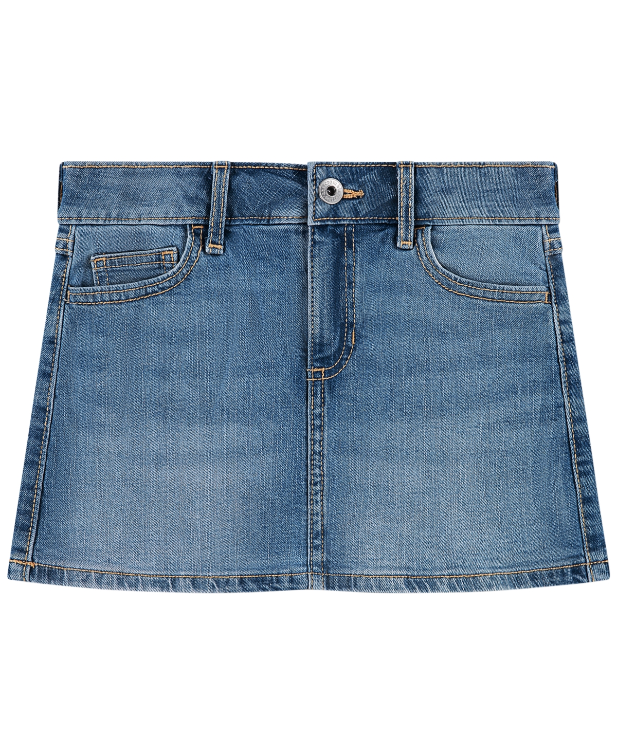 abercrombie kids Girls’ 5-16 Denim Mini Skort – Medium Blue