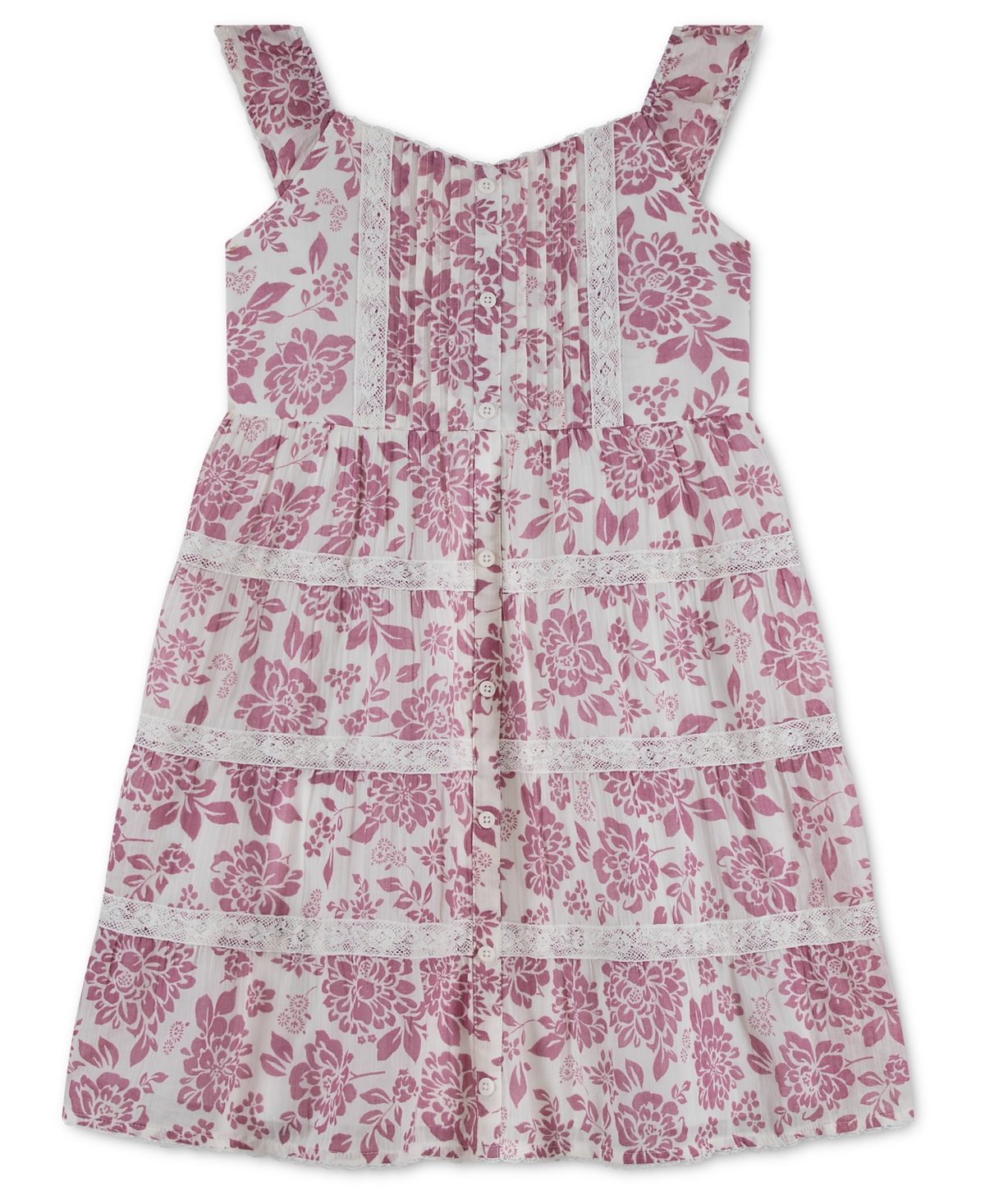 abercrombie kids Girls’ 7-16 Sweetheart Sleeveless Mini Dress – Natural/Pink abercrombie kids Girls’ 7-16 Sweetheart Sleeveless Mini Dress – Natural/Pink