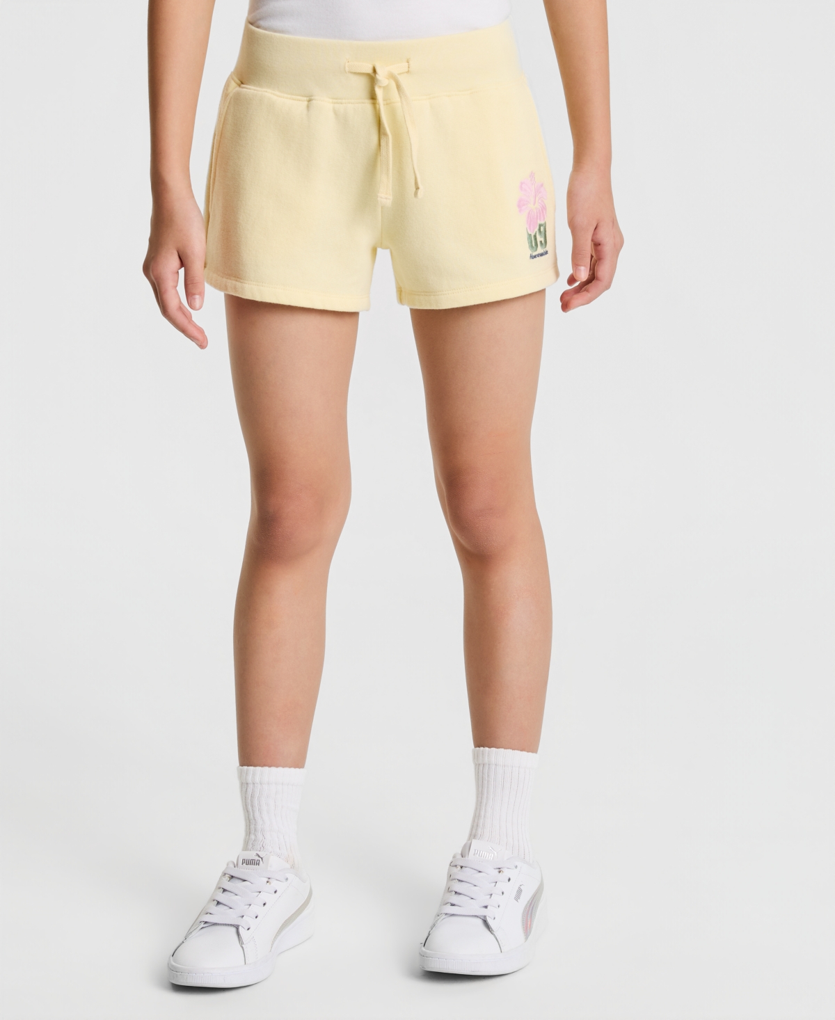 abercrombie kids Girls’ Elastic Waistband Shorts – Light Pastel Yellow abercrombie kids Girls’ Elastic Waistband Shorts – Light Pastel Yellow