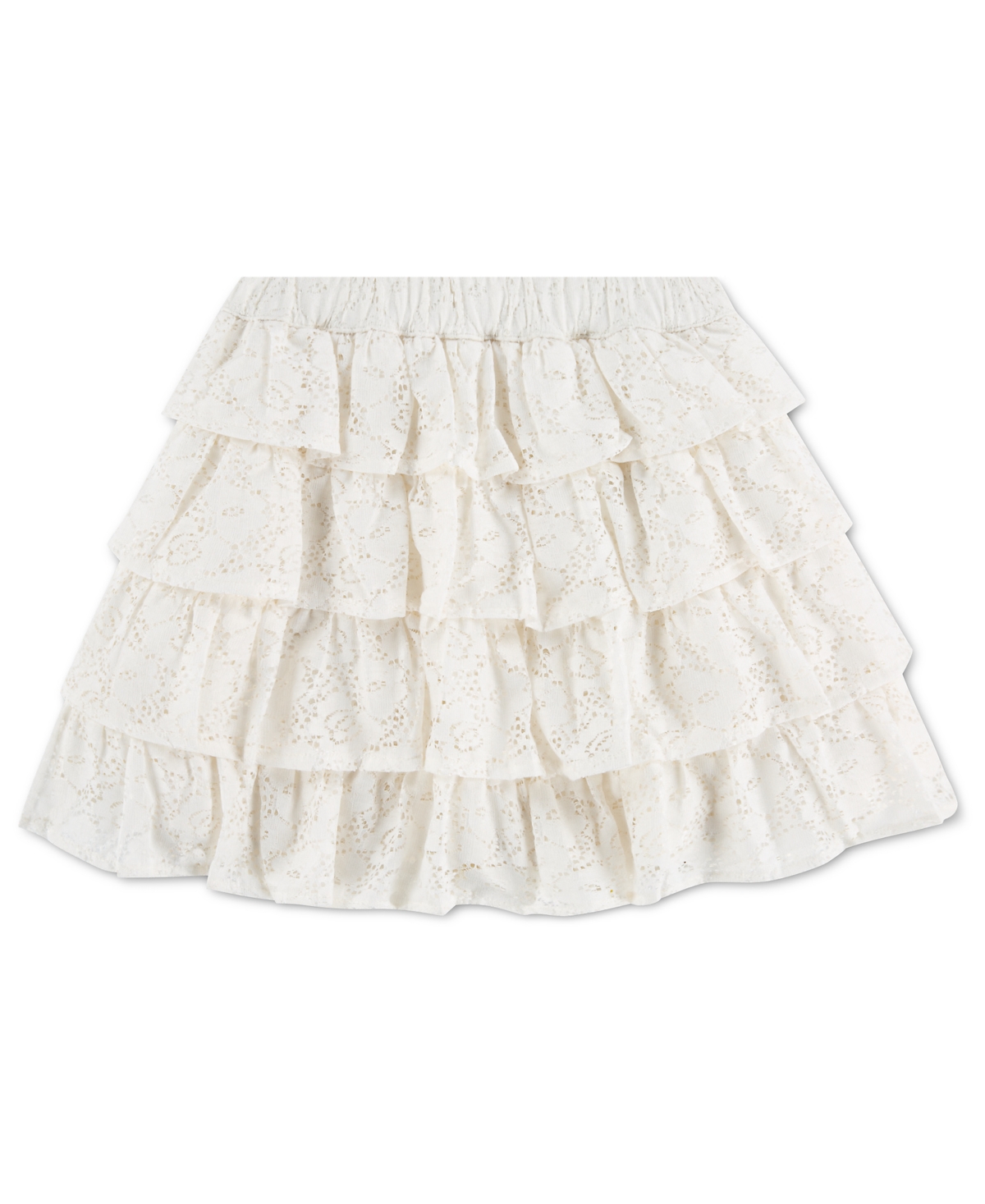 abercrombie kids Girls’ Tiered Lace Mini Skort – White abercrombie kids Girls’ Tiered Lace Mini Skort – White