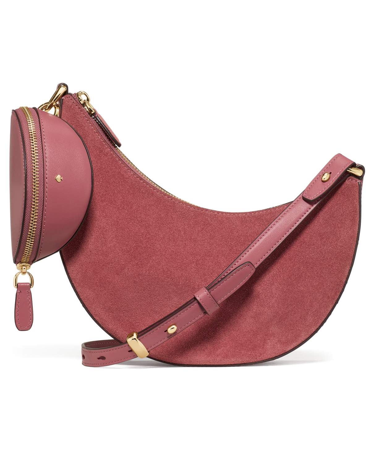 kate spade new york Duo Suede Small Crossbody Handbag – Pomegranate kate spade new york Duo Suede Small Crossbody Handbag – Pomegranate