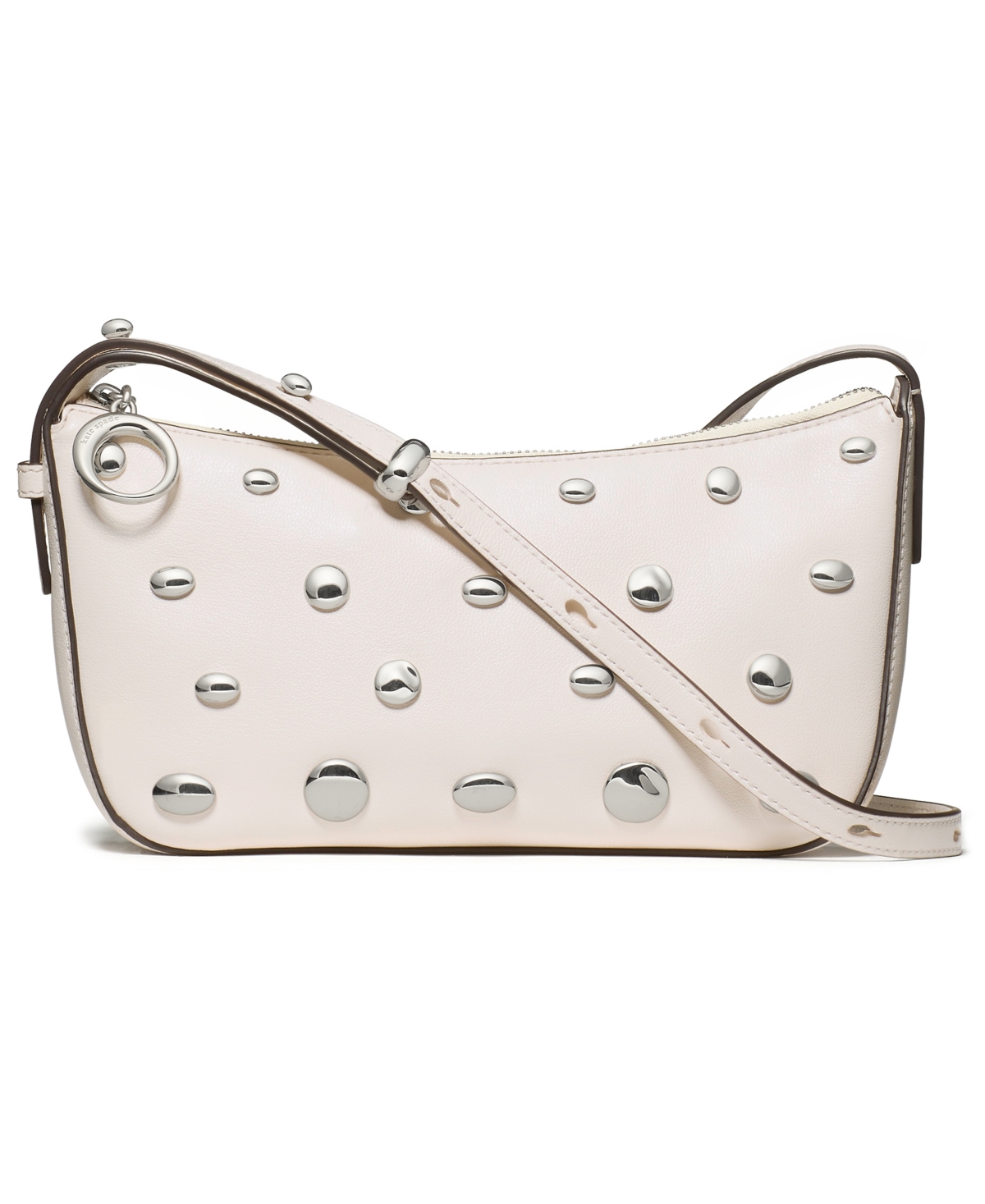 kate spade new york Halo Small Studded Leather Crossbody Bag – Cream