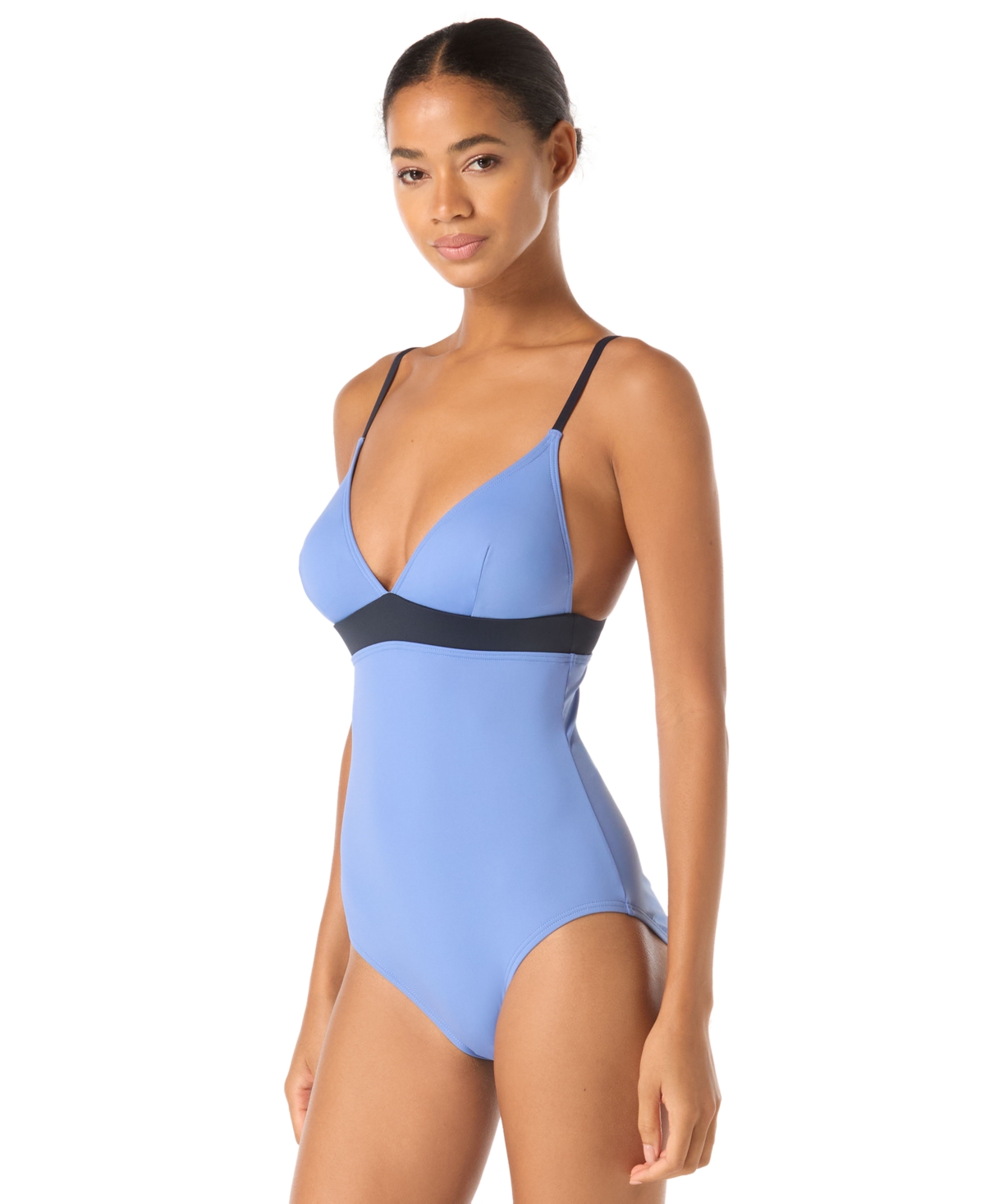kate spade new york Women’s Colorblock V-Neck One-Piece Swimsuit – Light Blue kate spade new york Women’s Colorblock V-Neck One-Piece Swimsuit – Light Blue