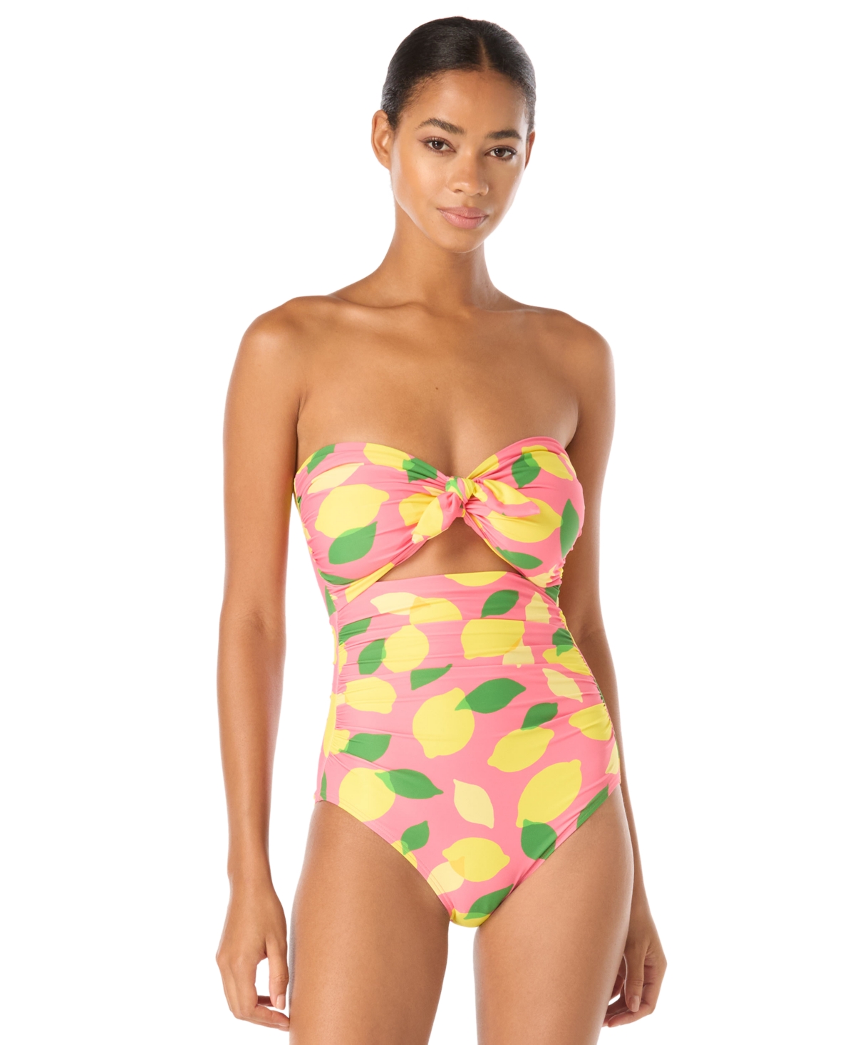 kate spade new york Women’s Downtown Dot Full-Coverage Tie-Front Bandeau One-Piece Swimsuit – Sea Star kate spade new york Women’s Downtown Dot Full-Coverage Tie-Front Bandeau One-Piece Swimsuit – Sea Star
