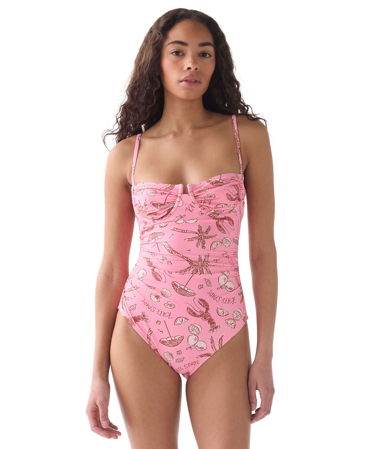 kate spade new york Women’s Sweetheart Neck One-Piece Swimsuit – Guava Slice kate spade new york Women’s Sweetheart Neck One-Piece Swimsuit – Guava Slice