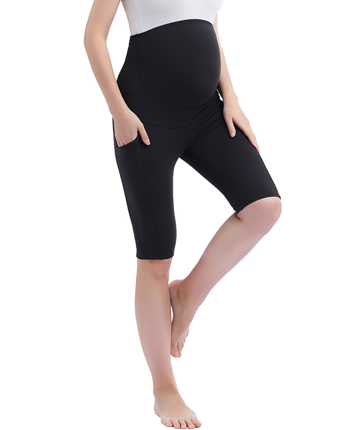 kimi + kai Maternity Essential Stretch Pocket Shorts – Black kimi + kai Maternity Essential Stretch Pocket Shorts – Black